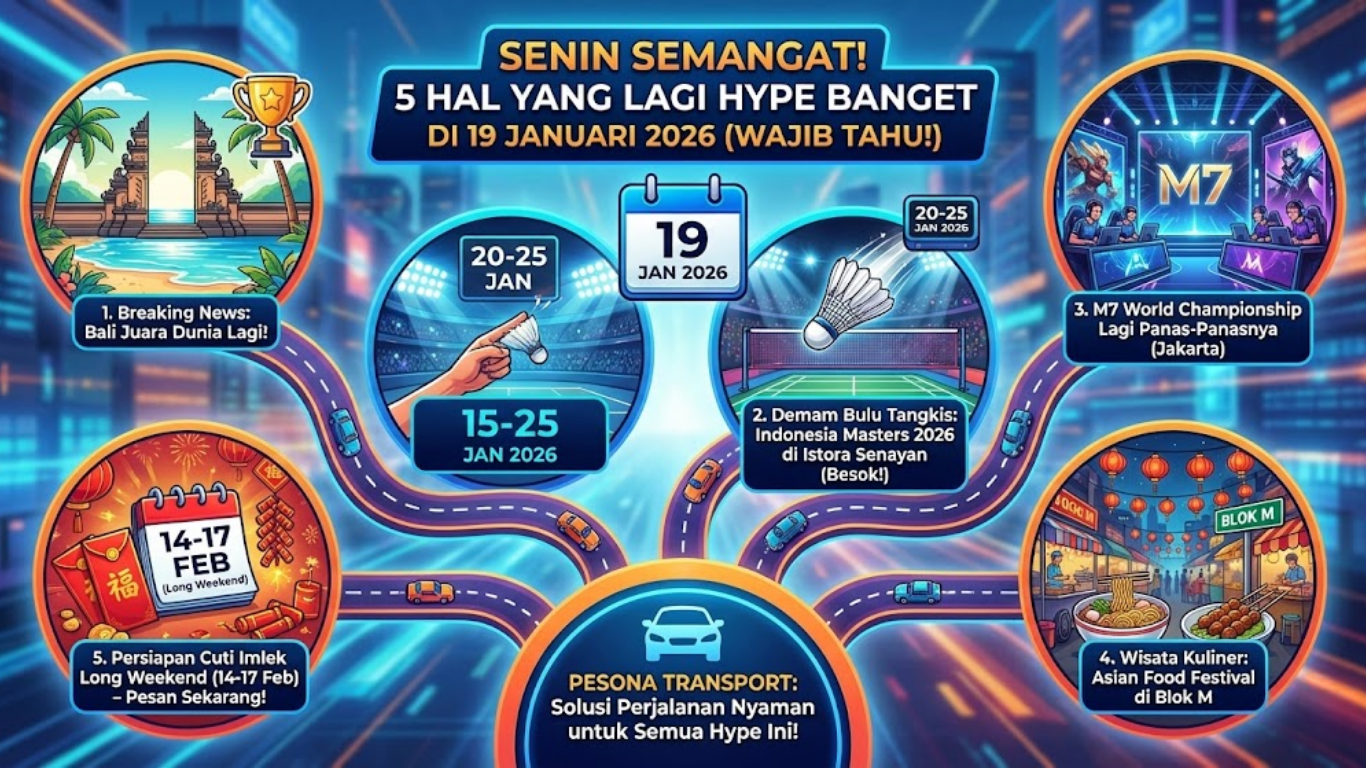 Senin Semangat! 5 Hal yang Lagi Hype Banget di 19 Januari 2026 (Wajib Tahu!)