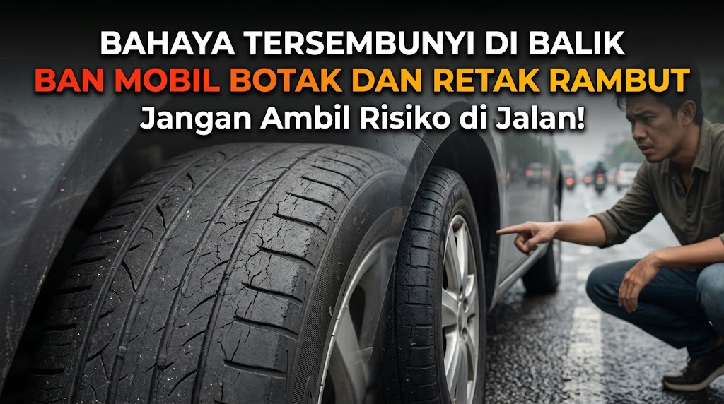 Bahaya Tersembunyi di Balik Ban Mobil Botak dan Retak Rambut: Jangan Ambil Risiko di Jalan!